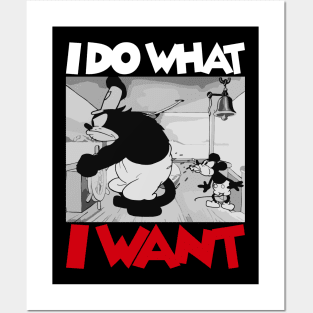 Steamboat Willie. I Do What I Want - 3 Posters and Art